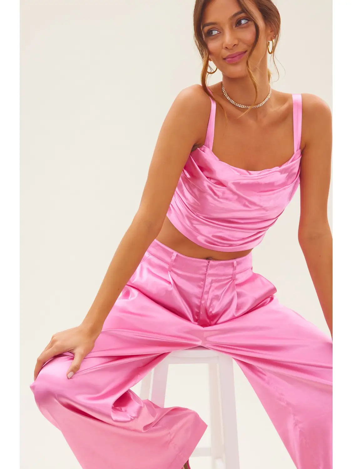 Can I Steal You For A Second Satin Cami